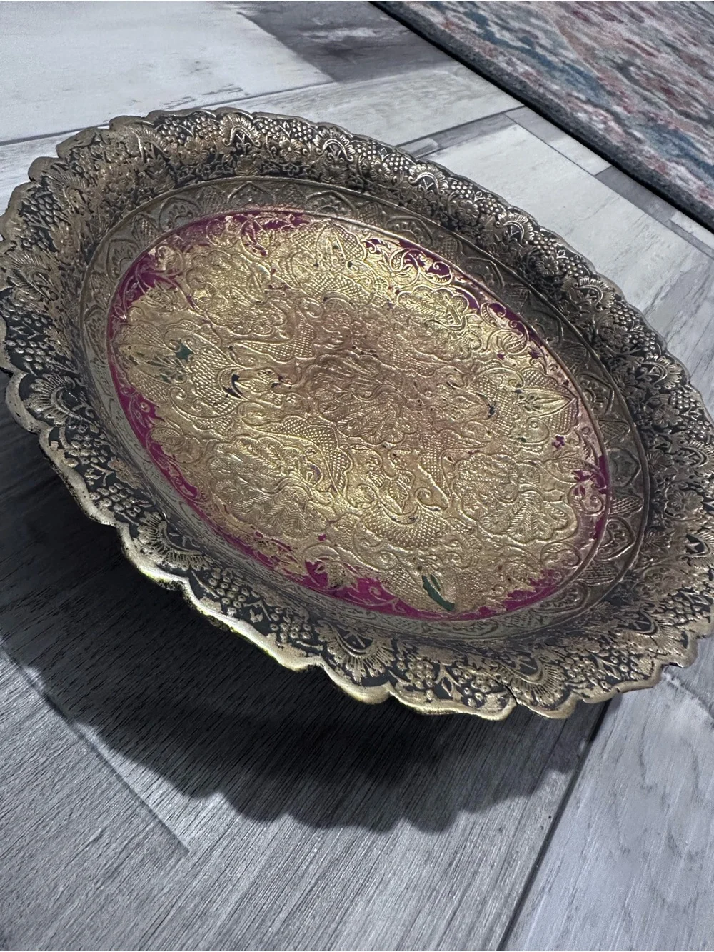 Ornate Decorative Brass plate